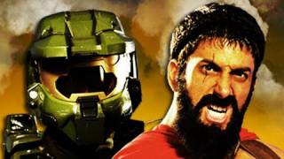 Master Chief vs Leonidas Epic Rap Battles of History [upl. by Nyrek]