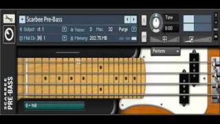 Native Instruments  Scarbee Pre Bass  Audio Demo Screen Capture [upl. by Airol]