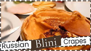 Traditional Russian Crapes Blini [upl. by Nitz]