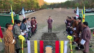 Bhutanese Archery Abroad  USA offering Marchang ceremony [upl. by Elatnahc]