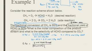 C3a Working with Multiple Reactions Yield amp Selectivity [upl. by Heuser]