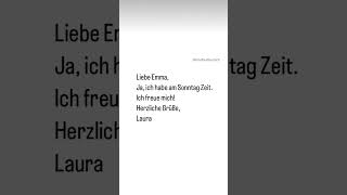 A11 Niveau brief schreiben writing deutsch german short lernen lesen letterwriting [upl. by Nasya]