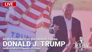 LIVE REPLAY President Trump Holds a Rally in Freeland Michigan  5124 [upl. by Errot]