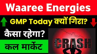 Waaree Energies IPO GMP Updates  Kal market kaisa rhega  waaree renewables share news today [upl. by Ahtikal]