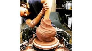 Mesmerizing WheelThrowing of Spiral Vase by JDP Ceramics [upl. by Hankins]