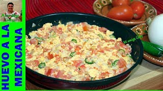 ¿Cómo hacer unos deliciosos huevos a la mexicanaMi amiga Gaby [upl. by Orji]