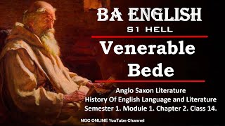 Venerable Bede  BA English  History Of English Language And Literature  S1M1C2P14  In Malayalam [upl. by Netsrik]