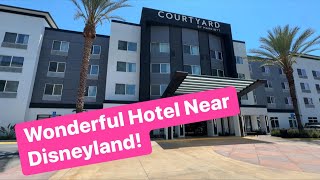 Courtyard Anaheim ResortConvention Center Hotel Tour 2024  Best Hotels near Disneyland  Marriott [upl. by Dugan]