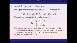 Eigenvalues and eigenvectors in R3 [upl. by Ader]