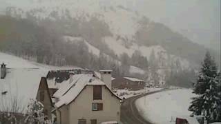 Webcam ArrensMarsous 15012017  Neige [upl. by Mcmurry407]