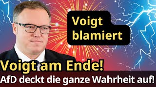 Voigt blamiert sich vor der Öffentlichkeit AfD deckt erschreckende Wahrheit auf [upl. by Summers]