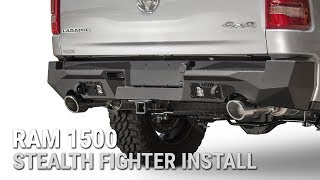 HOW TO Install RAM 1500 Stealth Fighter Rear Bumper with OEM Removal [upl. by Atteve]