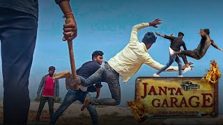 Janta Garage Movie  NTR Fight Spoof  Best Scene Janta Garage hindi Dubbed Film  Fight Guruvan [upl. by Welby]