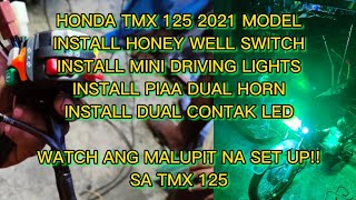 HONDA TMX 125 2021 MODEL HOW TO INSTALL DOMINO HONEY WELL SWITCH [upl. by Bartholomew]