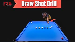 Two Diamond Draw Shot Drill  Improve Your Pool Game Pool Lessons [upl. by Ahterahs298]