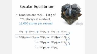 Secular Equilibrium in Radioactive Decay Chains  Part 1 [upl. by Midian]