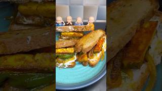 High protein fajita sandwich 😍😋 sandwichrecipe healthyfood viralvideos lovesongs❤️ foodie [upl. by Eseneg]