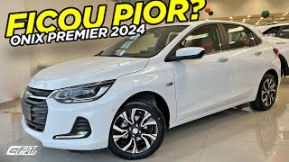 NOVO CHEVROLET ONIX PREMIER 2024 TRAZ MUDANÇAS IMPORTANTES E NESSE VALOR É MELHOR OPÇÃO DOS HATCHS [upl. by Lidia]