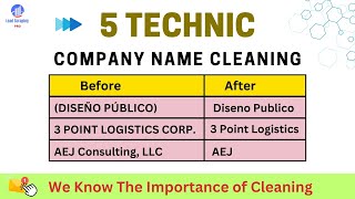 5 Technic for Company Name Clean  Lead Scraping PRO [upl. by Duile]