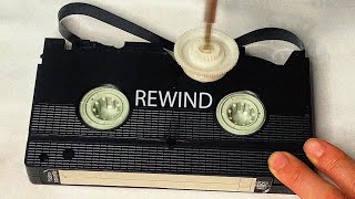 Retro DIY  Rewind VHS tape without a VCR Speed x100 [upl. by Harleigh623]