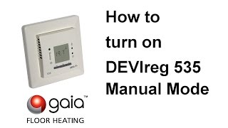 How to turn on DEVIreg 535 Manual Mode [upl. by Jenna843]