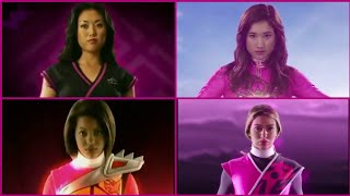 Power Rangers Pink Ranger Morph  Neo Saban—Samurai Megaforce Dino Charge Ninja Steel [upl. by Fellows]