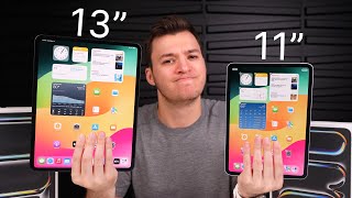 2024 iPad Pro 11” vs 13”  Unboxing Comparison amp Detailed Look [upl. by Omik]