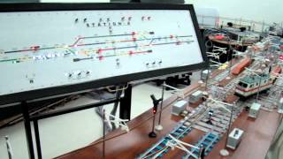 Rail Signalling Working Model  XXIV Through train operation from loop line [upl. by Nahtnanhoj]