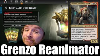 Grenzo Reanimator ⚫🔴Chromatic Cube Draft MTG Arena [upl. by Angele506]