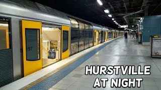 Sydney Trains Vlog 1339 Hurstville Night Vlog [upl. by Enomas]