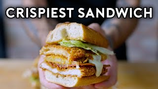 How to Make the Crispiest Sandwich from quotThey Kidnapped my Son on Christmasquot  Binging with Babish [upl. by Ayikan]