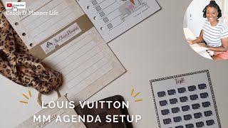 Louis Vuitton MM Agenda Set Up 2022 LV Planner [upl. by Eelyk]