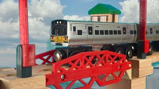 Munipals MTA M7 LIRR Bascule Lift Bridge Action  Subway Mini Clip Trainman6000 [upl. by Dorison]