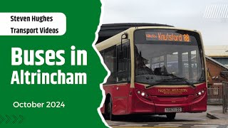 Buses in Altrincham  Bus Spotting  October 2024 [upl. by Ynotna513]