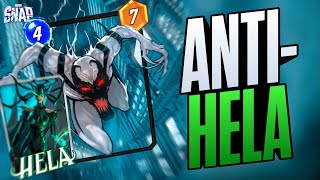 Hela  AntiVenom Synergy Unleashed Marvel Snap Deck Guide amp Gameplay [upl. by Nihsfa674]