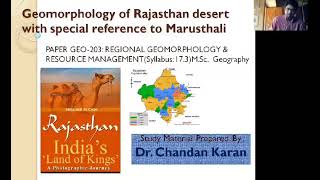 geomorphology of Rajasthan Desert [upl. by Iluj]