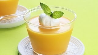 【スイーツレシピ】なめらかマンゴープリン Mango Pudding [upl. by Rycca283]