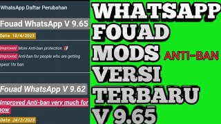 WHATSAPP FOUAD MODS VERSI TERBARU ANTIBAN [upl. by Enneicul]