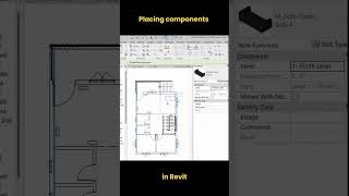 Placing components in Revit shorts revit [upl. by Morrell]