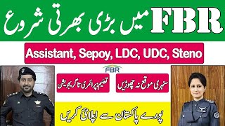 FBR Latest Jobs 2024 Federal Board of Revenue Jobs FBR Jobs Custom Jobs Apply Online 2024 FBR Jobs [upl. by Alyt]