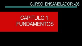 Curso ensamblador x86 Introduccion [upl. by Eisle]