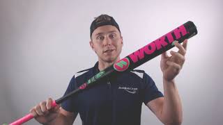 Review Worth Legit Watermelon XL Reload USSSA Slow Pitch Softball Bat WWATML [upl. by Eldwin]