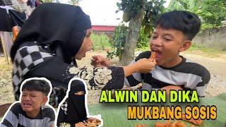 ALWIN DAN DIKA MUKBANG SOSIS [upl. by Arline]