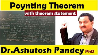 poynting theorem with Poynting theorem statement Poynting vector significance [upl. by Sande]