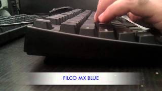 Filco MX Brown vs MX Blue Sound Comparison [upl. by Iliam]