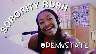 SORORITY RUSH VLOG penn state university [upl. by Kreiner]