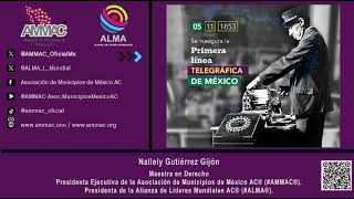 AMMAC® Efemérides México 05 de nov de 1853 Se inaugura la primera línea telegráfica de México [upl. by Hnao]