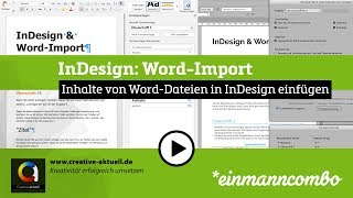 InDesign WordImport [upl. by Tjader]