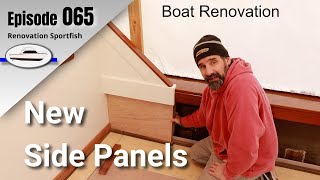 Fabrication and Fitting of New Side Panels in the Cockpit  Boat Restoration EP065 [upl. by Eahsat]