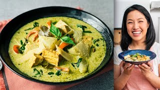 Amazing Thai Green Curry for Vegan Skeptics 🌱 [upl. by Bunker]